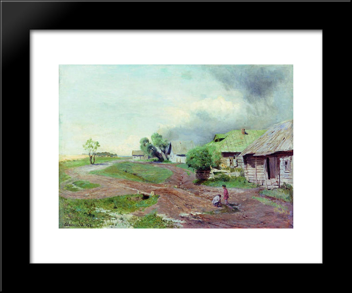 Before The Thunderstorm 20x24 Black Modern Wood Framed Art Print Poster by Levitan, Isaac