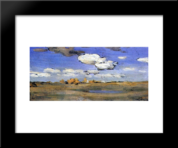 Bright Sunny Day 20x24 Black Modern Wood Framed Art Print Poster by Levitan, Isaac