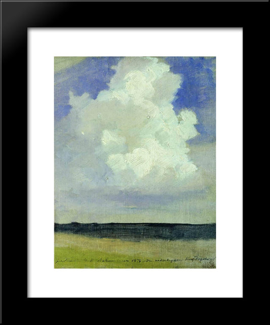 Cloud 20x24 Black Modern Wood Framed Art Print Poster by Levitan, Isaac
