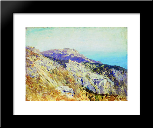 Corniche. Southern France. 20x24 Black Modern Wood Framed Art Print Poster by Levitan, Isaac