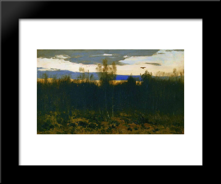 Draw 20x24 Black Modern Wood Framed Art Print Poster by Levitan, Isaac