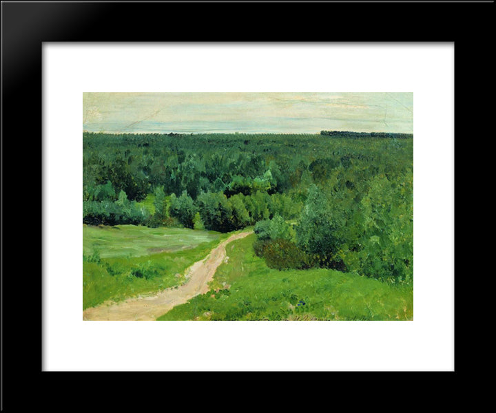 Forest Gave 20x24 Black Modern Wood Framed Art Print Poster by Levitan, Isaac