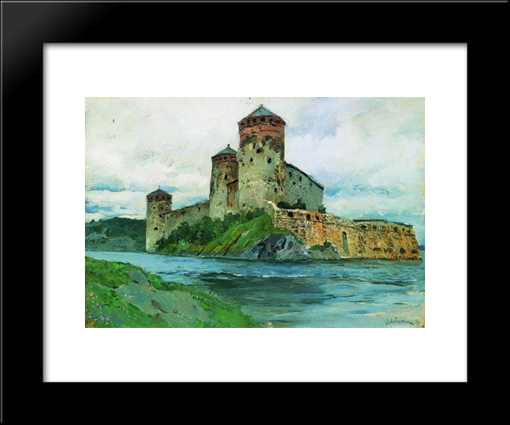 Fortress. Finland. 20x24 Black Modern Wood Framed Art Print Poster by Levitan, Isaac