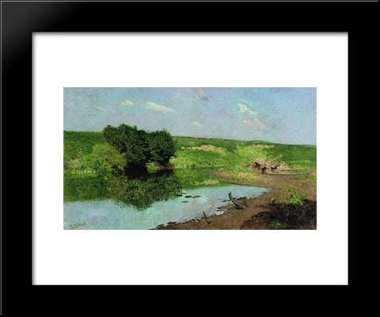 Landscape 20x24 Black Modern Wood Framed Art Print Poster by Levitan, Isaac