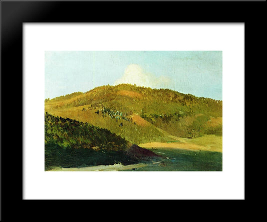 On Peaks Of Yaila 20x24 Black Modern Wood Framed Art Print Poster by Levitan, Isaac