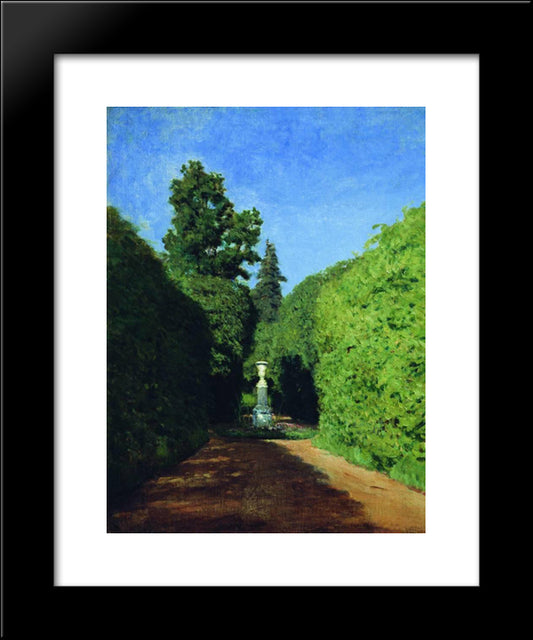 Parkway. Ostankino. 20x24 Black Modern Wood Framed Art Print Poster by Levitan, Isaac