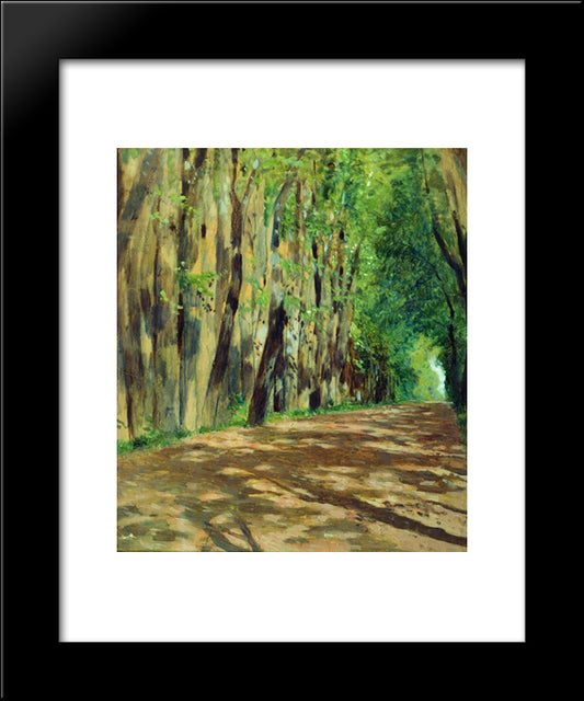 Parkway 20x24 Black Modern Wood Framed Art Print Poster by Levitan, Isaac