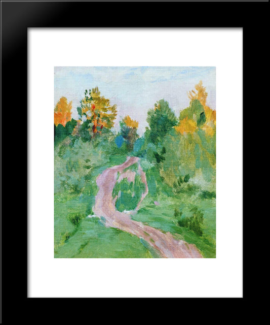 Path 20x24 Black Modern Wood Framed Art Print Poster by Levitan, Isaac