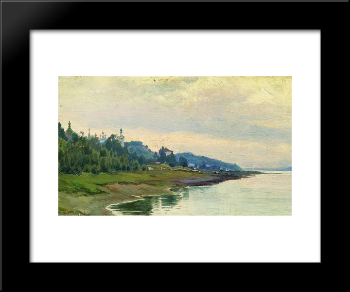 Plyos 20x24 Black Modern Wood Framed Art Print Poster by Levitan, Isaac