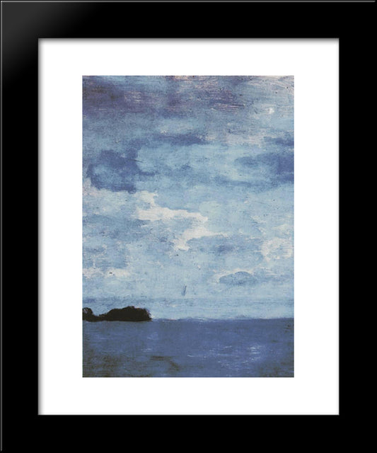 Sea. Finland. 20x24 Black Modern Wood Framed Art Print Poster by Levitan, Isaac