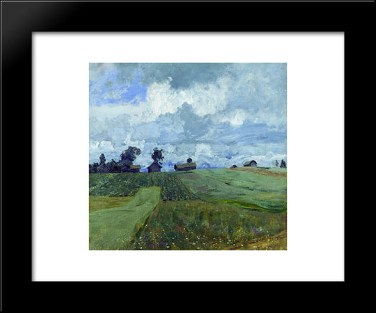 Stormy Day 20x24 Black Modern Wood Framed Art Print Poster by Levitan, Isaac