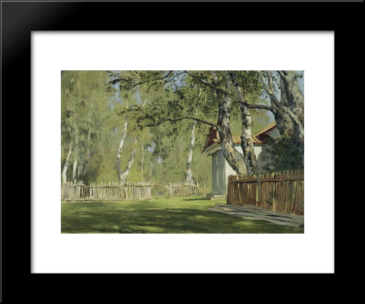 Sunny Day 20x24 Black Modern Wood Framed Art Print Poster by Levitan, Isaac