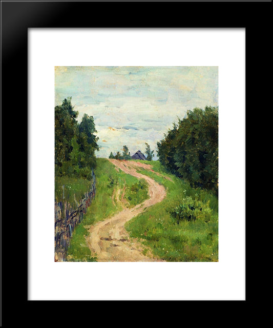 Trail 20x24 Black Modern Wood Framed Art Print Poster by Levitan, Isaac