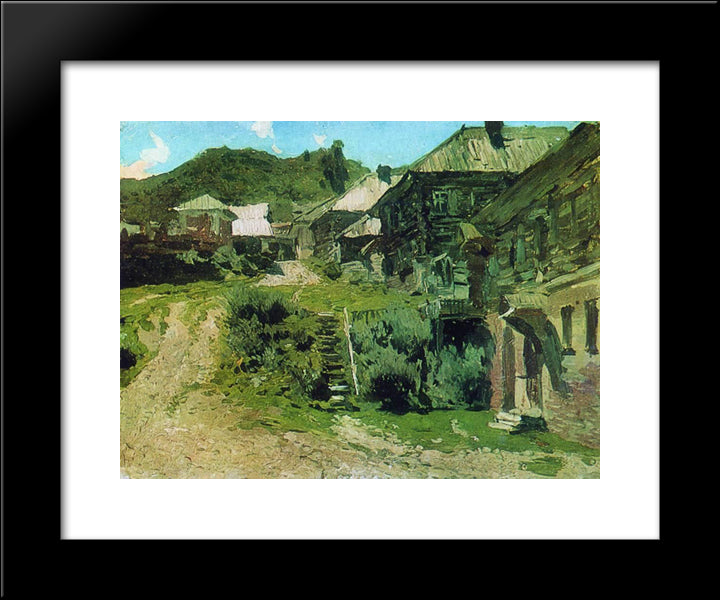 View In Plyos 20x24 Black Modern Wood Framed Art Print Poster by Levitan, Isaac