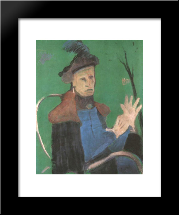 Portrait Of Countess G. Z. 20x24 Black Modern Wood Framed Art Print Poster by Farkas, Istvan