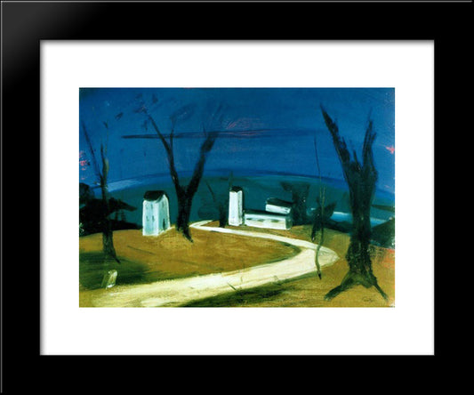 Seaside Landscape 20x24 Black Modern Wood Framed Art Print Poster by Farkas, Istvan