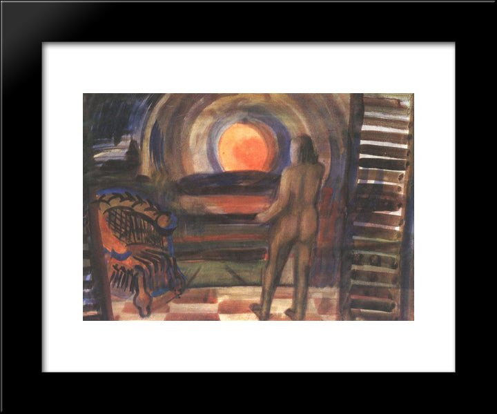 Standing In The Sun 20x24 Black Modern Wood Framed Art Print Poster by Farkas, Istvan