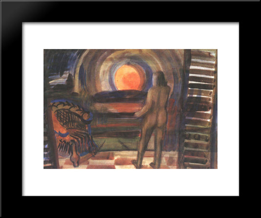 Standing In The Sun 20x24 Black Modern Wood Framed Art Print Poster by Farkas, Istvan