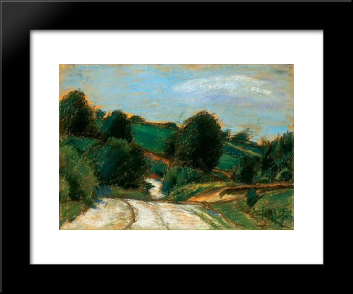 Hill Landscape 20x24 Black Modern Wood Framed Art Print Poster by Nagy, Istvan