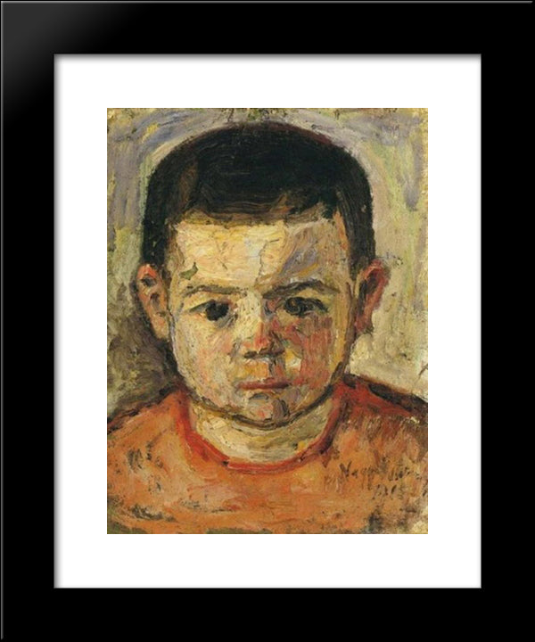 Little Boy 20x24 Black Modern Wood Framed Art Print Poster by Nagy, Istvan