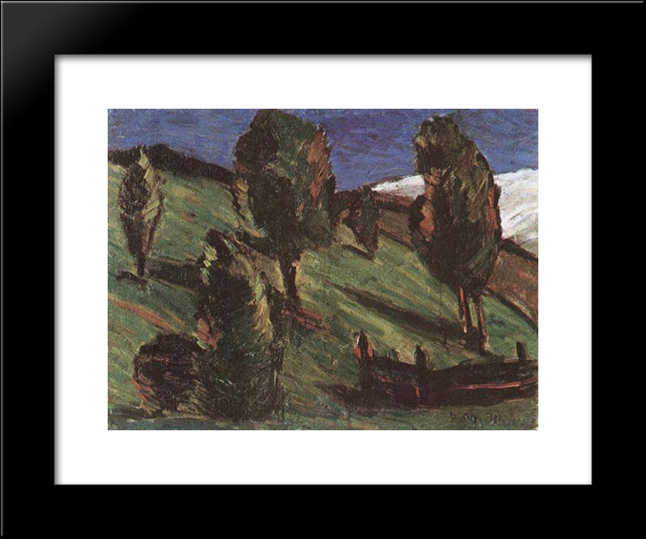 Transylvanian Landscape 20x24 Black Modern Wood Framed Art Print Poster by Nagy, Istvan