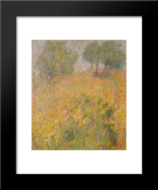 The Autumn Sun 20x24 Black Modern Wood Framed Art Print Poster by Grohar, Ivan