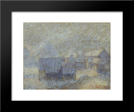 Zimsko Jutro 20x24 Black Modern Wood Framed Art Print Poster by Grohar, Ivan