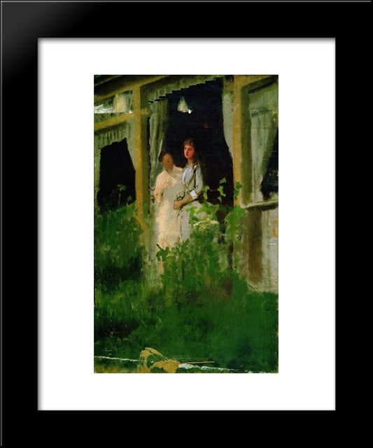 Convalescent 20x24 Black Modern Wood Framed Art Print Poster by Kramskoy, Ivan