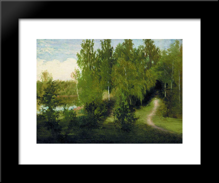 Forest Path 20x24 Black Modern Wood Framed Art Print Poster by Kramskoy, Ivan