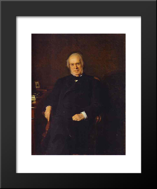 Portrait Of Yakov Golubev, Vice Director Of The Tax Department 20x24 Black Modern Wood Framed Art Print Poster by Kramskoy, Ivan