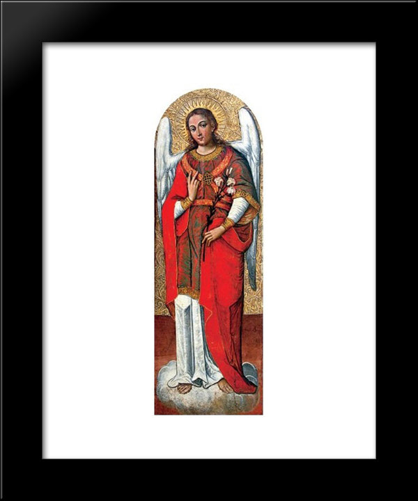 Archangel Gabriel 20x24 Black Modern Wood Framed Art Print Poster by Rutkovych, Ivan