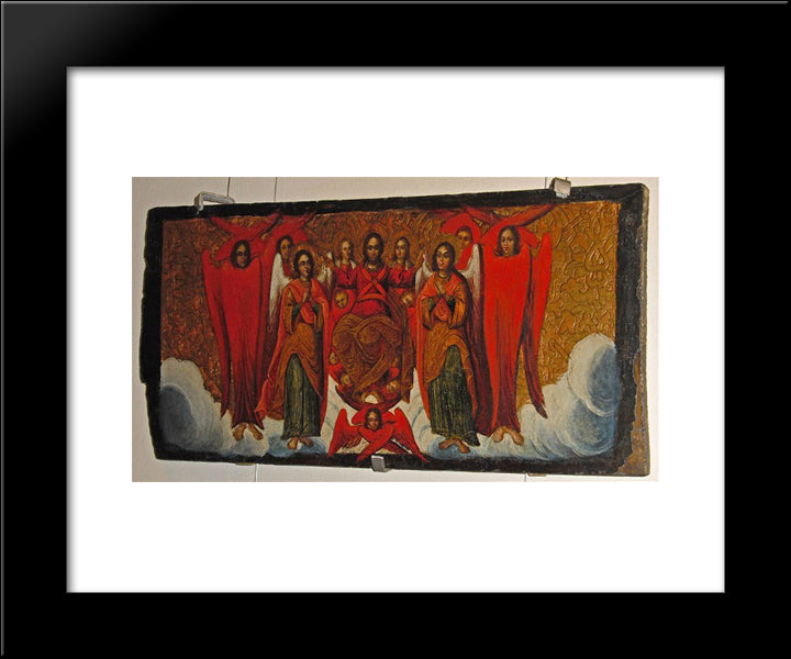 Christ In Glory 20x24 Black Modern Wood Framed Art Print Poster by Rutkovych, Ivan