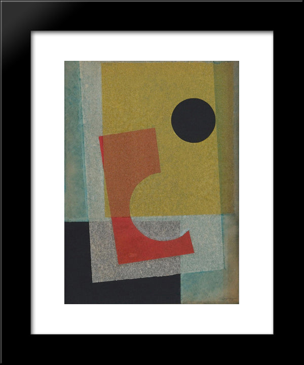 Collage 20x24 Black Modern Wood Framed Art Print Poster by Serpa, Ivan