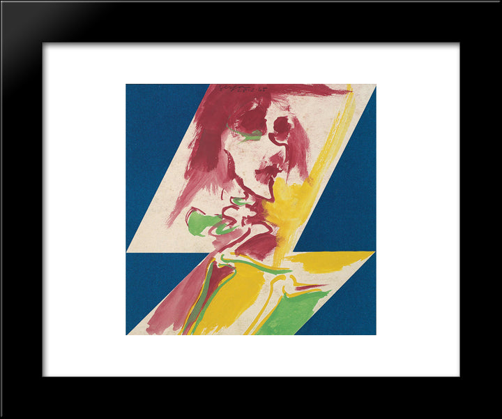 Figura 20x24 Black Modern Wood Framed Art Print Poster by Serpa, Ivan