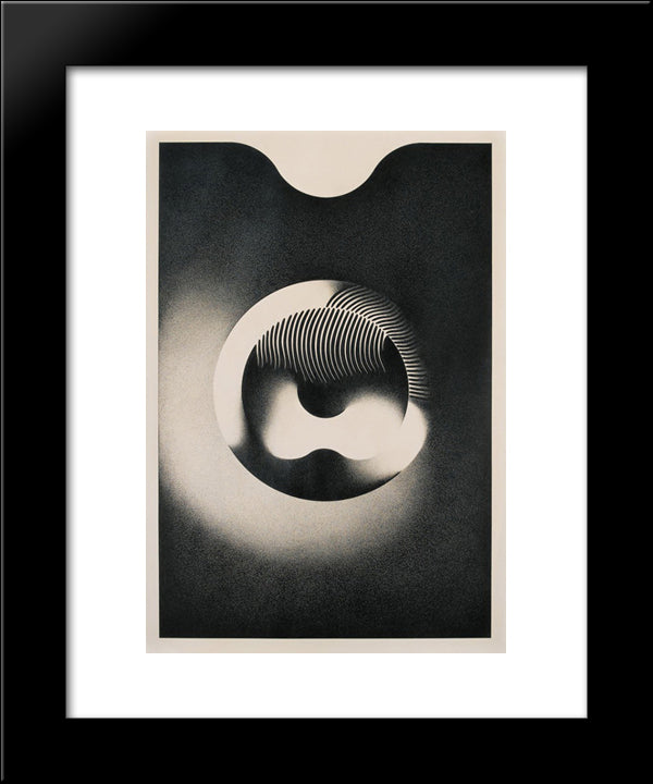 Op - Erotica 20x24 Black Modern Wood Framed Art Print Poster by Serpa, Ivan