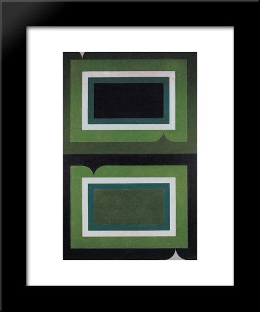 Serie Mangueira 20x24 Black Modern Wood Framed Art Print Poster by Serpa, Ivan
