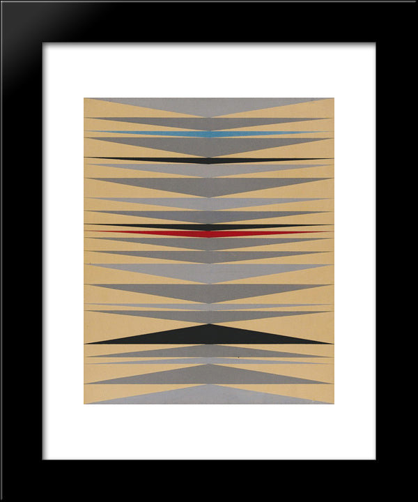 Tinta Automotiva Sobre Madeira 20x24 Black Modern Wood Framed Art Print Poster by Serpa, Ivan