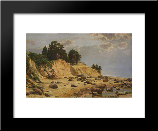 After A Storm In Mary-Howe 20x24 Black Modern Wood Framed Art Print Poster by Shishkin, Ivan