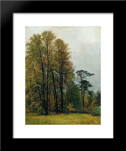 Autumn 20x24 Black Modern Wood Framed Art Print Poster by Shishkin, Ivan