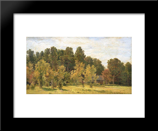 Forest Edges 20x24 Black Modern Wood Framed Art Print Poster by Shishkin, Ivan