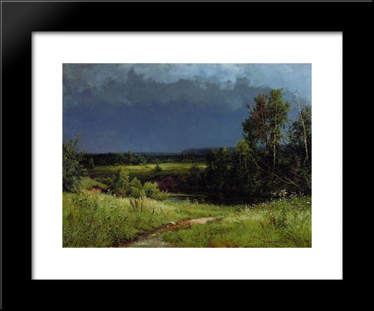 Gathering Storm 20x24 Black Modern Wood Framed Art Print Poster by Shishkin, Ivan