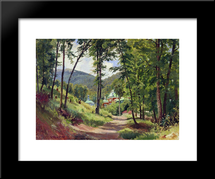 In Crimea 20x24 Black Modern Wood Framed Art Print Poster by Shishkin, Ivan