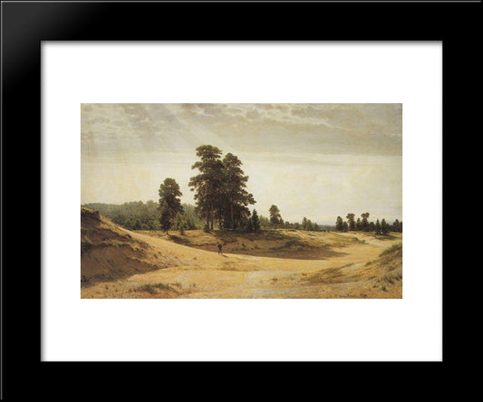 Sands 20x24 Black Modern Wood Framed Art Print Poster by Shishkin, Ivan