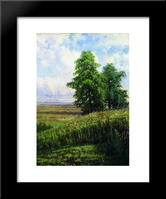 Slope 20x24 Black Modern Wood Framed Art Print Poster by Shishkin, Ivan