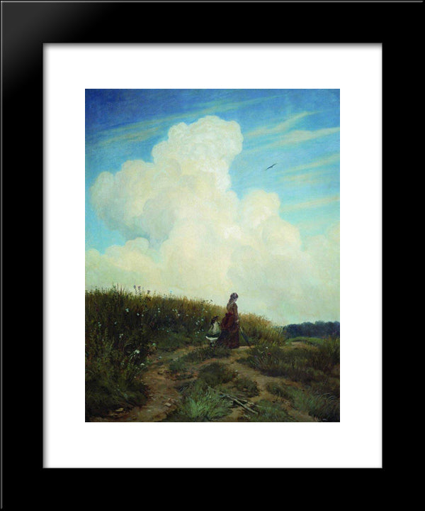 Summer 20x24 Black Modern Wood Framed Art Print Poster by Shishkin, Ivan