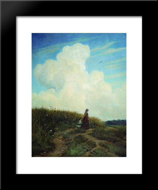 Summer 20x24 Black Modern Wood Framed Art Print Poster by Shishkin, Ivan