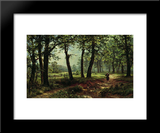 Summer Day 20x24 Black Modern Wood Framed Art Print Poster by Shishkin, Ivan