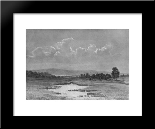 Swamp 20x24 Black Modern Wood Framed Art Print Poster by Shishkin, Ivan