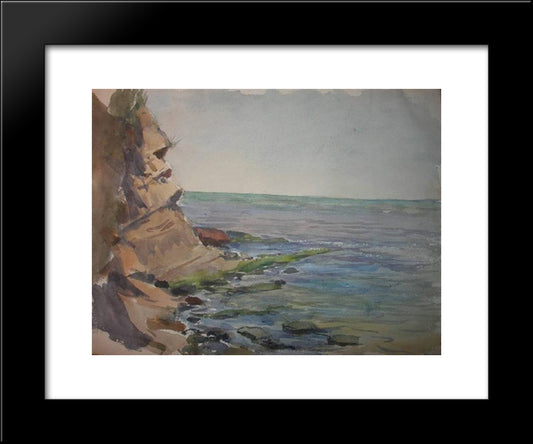 Crimea. The Cliffs. 20x24 Black Modern Wood Framed Art Print Poster by Vladimirov, Ivan
