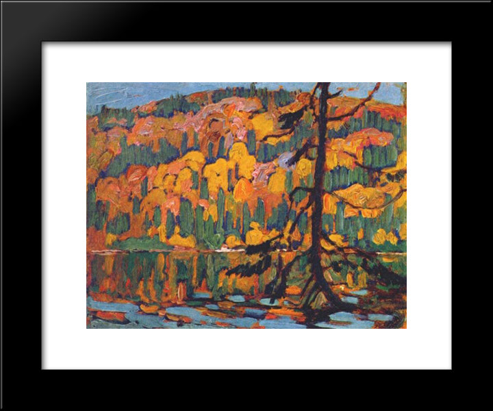 Autumn Algoma 20x24 Black Modern Wood Framed Art Print Poster by MacDonald, J. E. H.